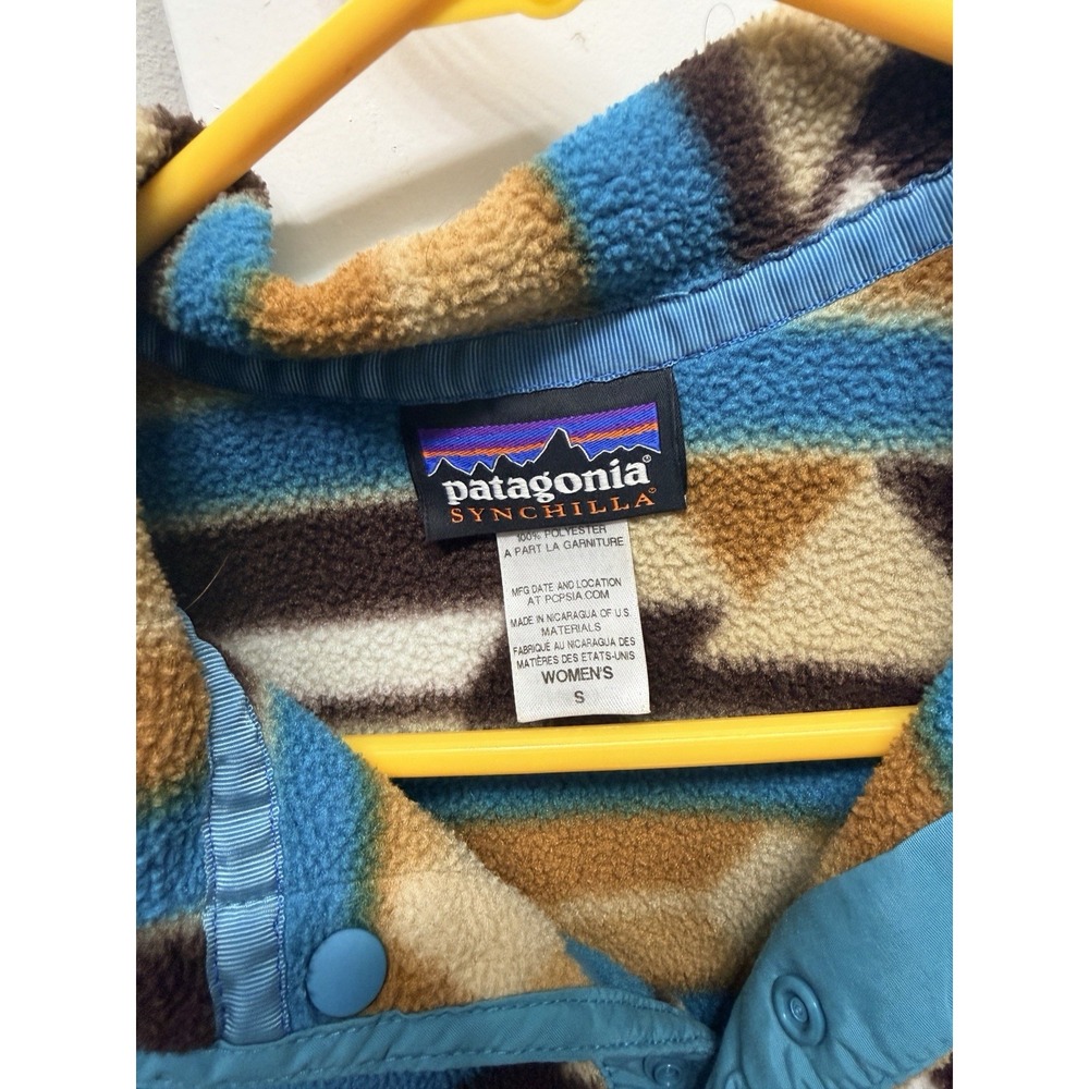 Patagonia Synchilla Snap-T Fleece Pullover Guatemalan Tango Aztec Womens Small - Picture 4 of 4